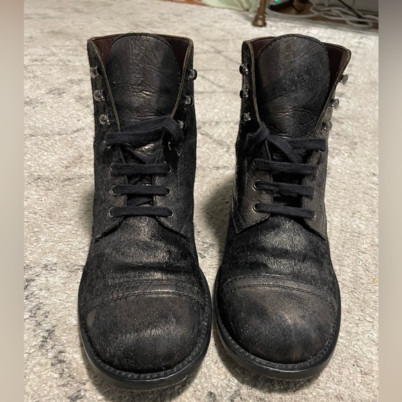 Chanel Distressed black iridescent booties European Size 37 1/2 - Picture 9 of 10